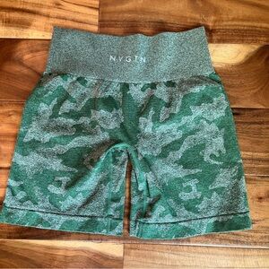 NVGTN Camo Green Bike Shorts